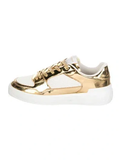 Pre-owned Balmain Leather Sneakers In White
