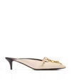 Balmain Leather Sync Mules 50