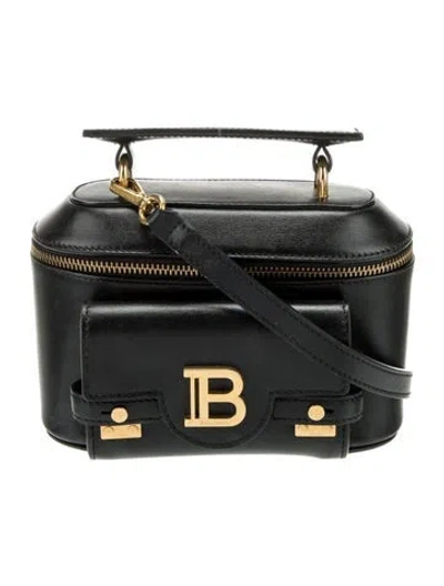 Pre-owned Balmain Leather Top Handle Bag In Black