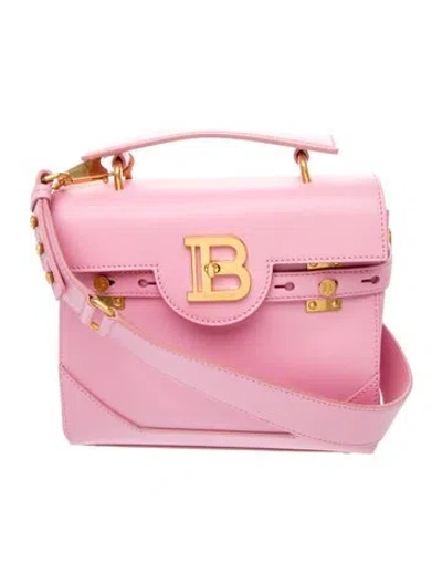 Pre-owned Balmain Leather Top Handle Bag W/ Tags In Pink