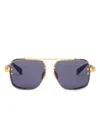 Balmain Legend Geometric-frame Sunglasses In Blue
