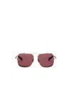 Balmain Legend Pilot-frame Sunglasses In Burgundy