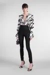 Balmain Leggings In Black Viscose In Black