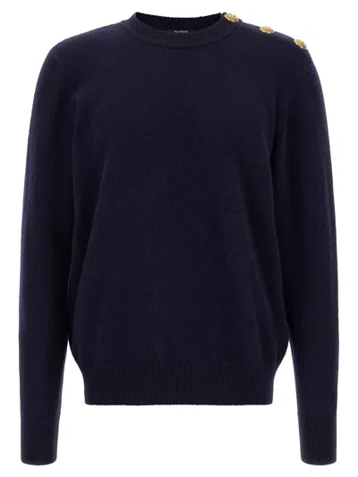 BALMAIN BALMAIN 'LEONE CATENA' BUTTON SWEATER