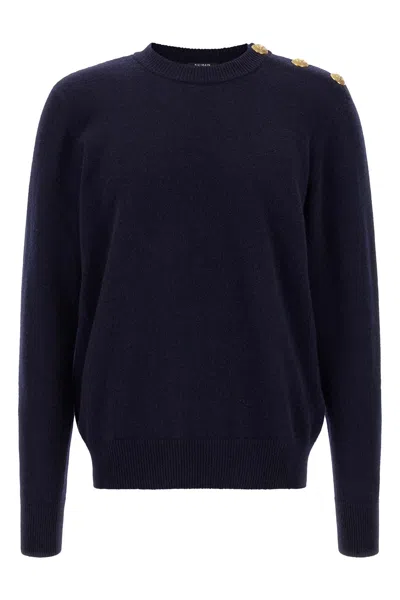 BALMAIN 'LEONE CATENA' BUTTON SWEATER