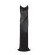 Balmain Leopard Lace And Crepe Maxi Dress