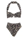 Balmain Leopard-print Bikini In Animal Print