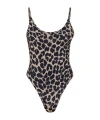 Balmain Leopard-print Swimsuit In Animal Print