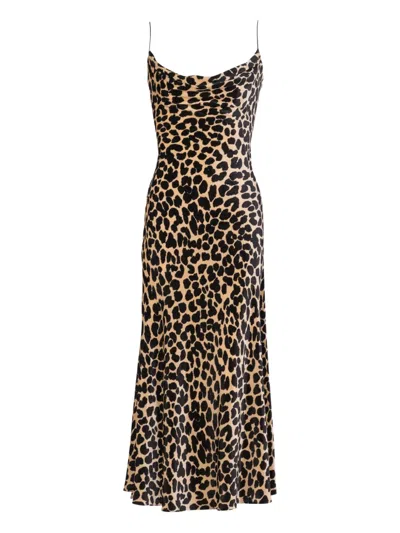 Balmain Leopard-print Velvet Dress