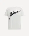Balmain Letter Flock T-shirt In Multi