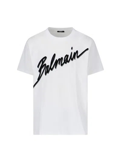 BALMAIN "LETTERA" LOGO T-SHIRT