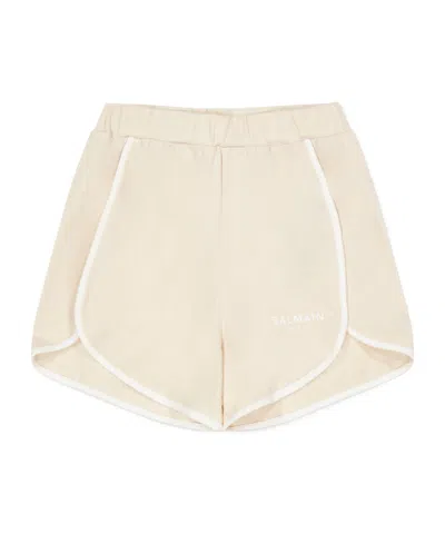 Balmain Lgo Shorts Jn61 In Neutral