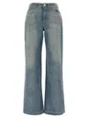 Balmain Light Blue Cotton Jeans In Blue