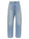 Balmain Loose Jeans Light Blue In Blue