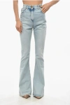 Balmain Light Washed Bootcut Denims In Blue
