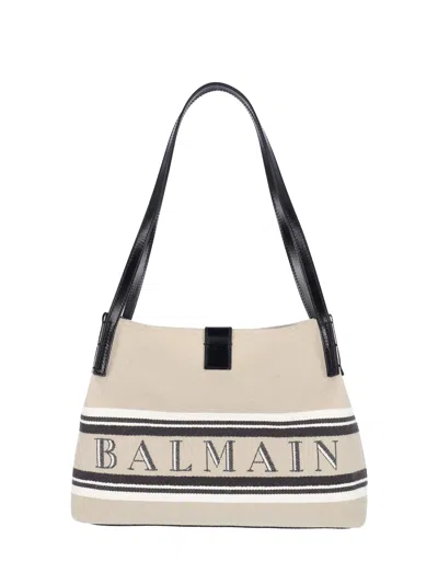 Balmain Lightweight Cotton-blend Bag In White