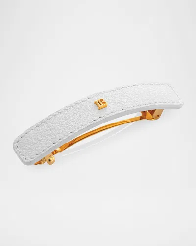 Balmain Limited Edition Legacy Barrette, White In Multi
