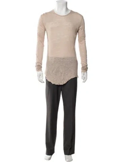 Pre-owned Balmain Linen Long Sleeve Shirt In Neutrals