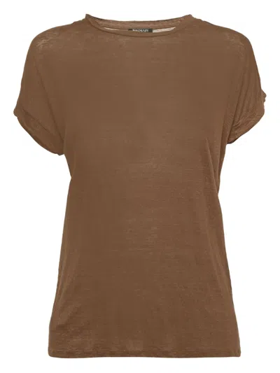 Pre-owned Balmain Linen T-shirt