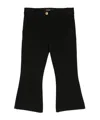 Balmain Lion-button Flared Trousers In Black