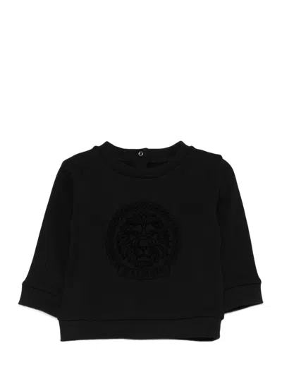 Balmain Lion-emblem Sweatshirt In Black