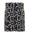 Balmain Lion-head Buttoned Shorts In Black
