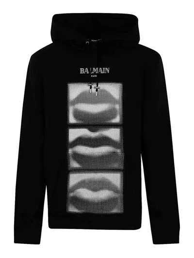 BALMAIN SUDADERA - NEGRO