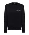 Balmain Logo-printed Crewneck Sweatshirt In Black