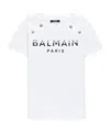 Balmain Logo-appliqué T-shirt In White