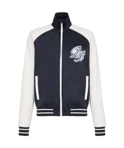 Balmain Pb Signature Track Jacket In Black