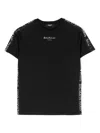Balmain Logo-appliqué Cotton T-shirt In Black