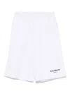 Balmain Logo-appliqué Shorts In ホワイト
