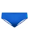 Balmain Logo-appliqué Swim Briefs In Blue