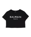 Balmain Logo-appliqué T-shirt In Black