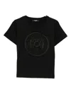 Balmain Logo-appliqué T-shirt In Black