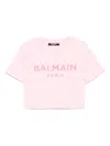 Balmain Paris Kids T-shirt In Pink