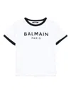 Balmain Kids Logo T-shirt In White