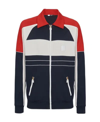 Balmain Logo-badge Track Jacket In Black