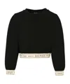 Balmain Logo-band Cropped Top In Black