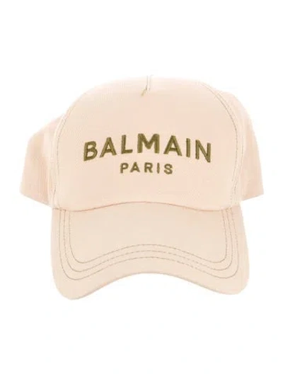 Pre-owned Balmain Logo Baseball Cap In Neutral