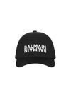 Balmain Man Hat Black Size Onesize Cotton In Black