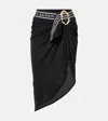 Balmain Logo Beach Cover-up In Black