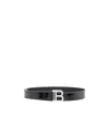 Balmain Logo Belt In Black