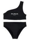Balmain Logo-print Bikini In Black