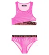 Balmain Logo Bikini In Pink