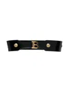 Balmain Logo-buckle Leather Belt In Black