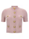 Balmain Ribbed-knit Cardigan