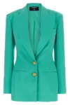 Balmain Tailored Long Sleeve Wool Blazer Minidress
