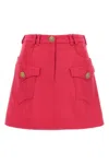 Balmain High-waisted Mini Skirt Logo Buttons
