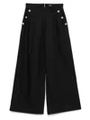 Balmain Logo-button Palazzo Pants
